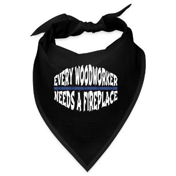 woodcutter statement apprentice blogger - Bandana - Schwarz - Vorne