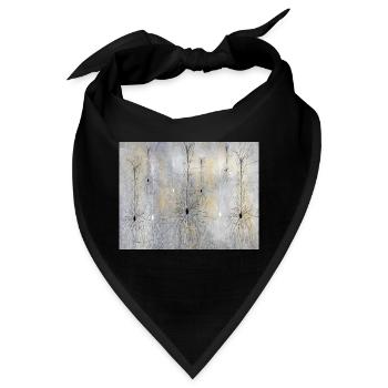 Neuronales Netzwerk - Bandana - Schwarz - Vorne