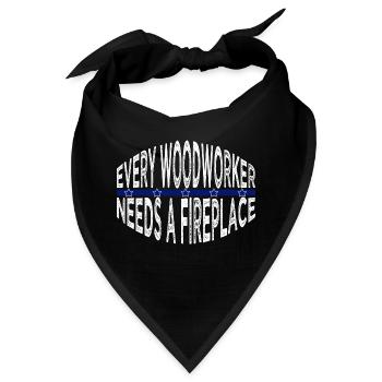 cutter funshirt funny carpenter jokes americas - Bandana - Schwarz - Vorne