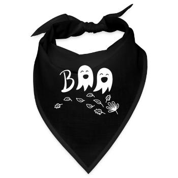 BOO white - Bandana - Schwarz - Vorne