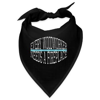americas chainsaw grab tree - Bandana - Schwarz - Vorne