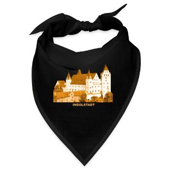 Ingolstadt Schloss Oberbayern Donau Armeemuseum - Bandana - Schwarz - Vorne