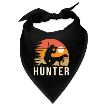 Jagd Jagd Cooles Geschenk für Jäger - Bandana - Schwarz - Vorne