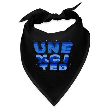 unexcited blue - Bandana - Schwarz - Vorne
