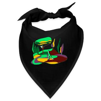 Ländliche Landschaft - Bandana - Schwarz - Vorne