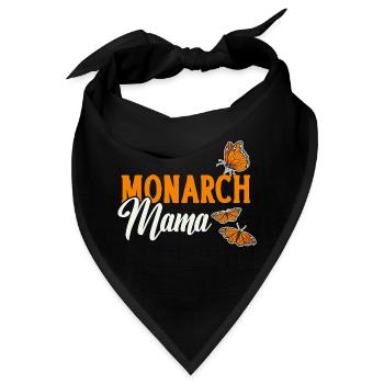 Monarchfalter Amerikanischer Monarch Schmetterling - Bandana - Schwarz - Vorne