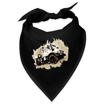 Unimog LKW - Bandana - Schwarz - Vorne