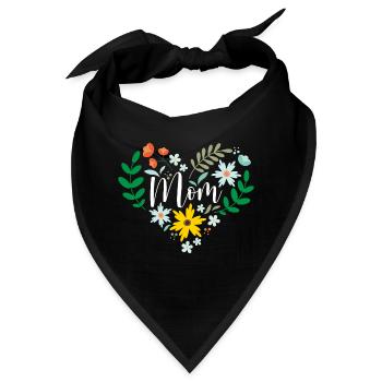 Beste Mutter aller Zeiten - Bandana - Schwarz - Vorne
