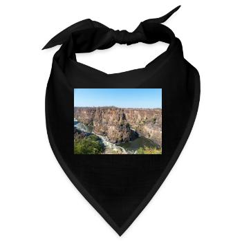 Schlucht in der Nähe der Victoriafälle in Simbabwe - Bandana - Schwarz - Vorne