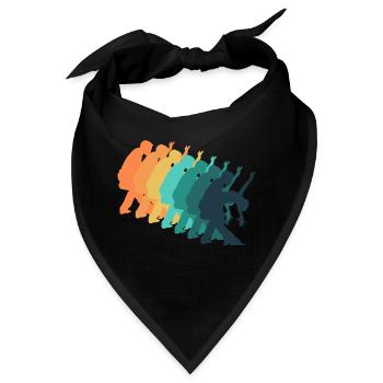 Retro-Tanz - Bandana - Schwarz - Vorne