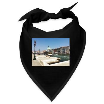 Die Lagunenstadt Venedig - Bandana - Schwarz - Vorne