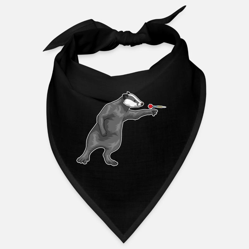 Honigdachs Dart Dartpfeil - Bandana - Schwarz