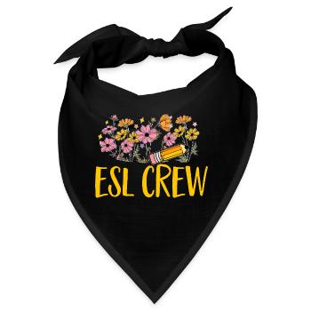 Lehrkraft Englisch Zweitsprache Fremdsprache - Bandana - Schwarz - Vorne