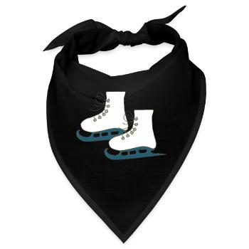 schlittschuhe - Bandana - Schwarz - Vorne