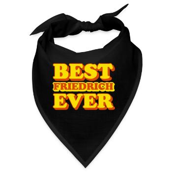 Friedrich Vorname Lustiges Geschenk - Bandana - Schwarz - Vorne