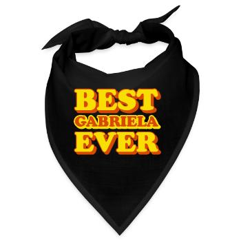 Lustiges Geschenk mit Vornamen Gabriela - Bandana - Schwarz - Vorne