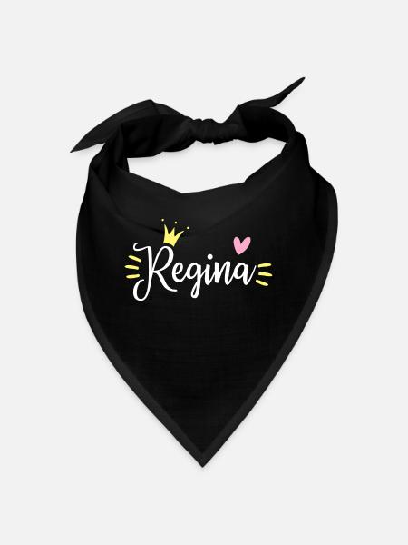 Regina Name Krone - Bandana - Schwarz