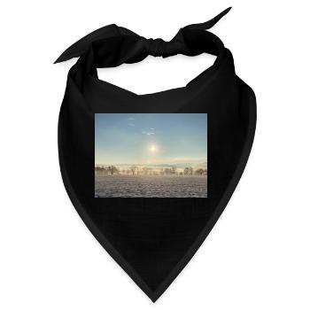 Winterlandschaft - Bandana - Schwarz - Vorne