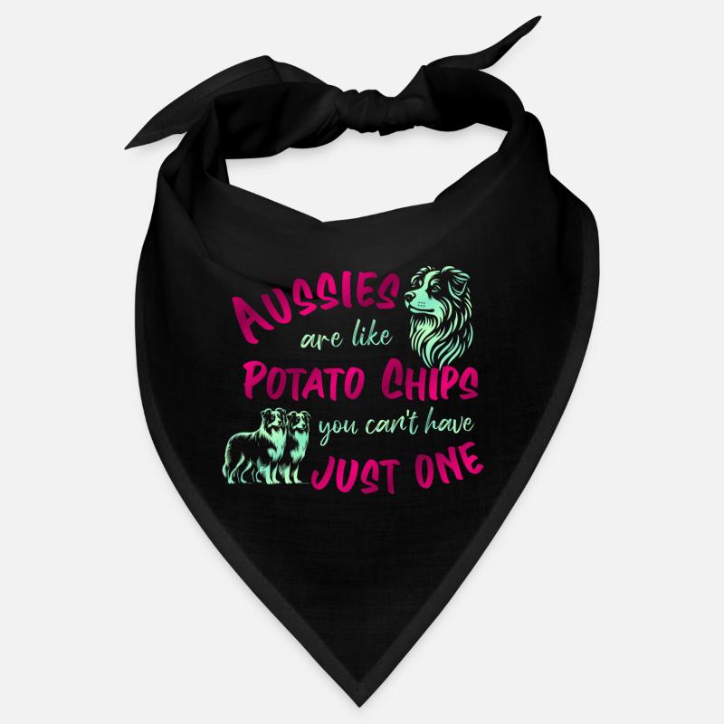 Aussies are like Potato Chips - pink Bandana