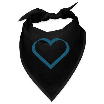 Valentinstag, Valentinstag, Valentinstag - Bandana - Schwarz - Vorne