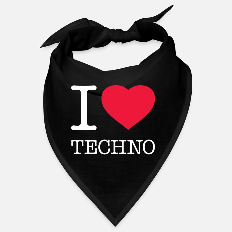 I LOVE TECHNO Bandana