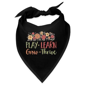Physiotherapie Kinderphysiotherapeutin - Bandana - Schwarz - Vorne