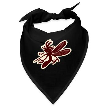 Mücke - Bandana - Schwarz - Vorne