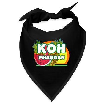 Paradies Insel Koh Phangan - Bandana - Schwarz - Vorne