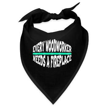 lumber union carpenter gift idea - Bandana - Schwarz - Vorne