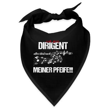 Ich bin Dirigent - Bandana - Schwarz - Vorne