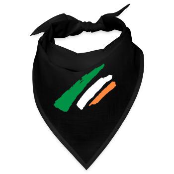 Irland Flagge - Vintage - Bandana - Schwarz - Vorne