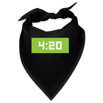 420 Blaze it Uhr - Bandana - Schwarz - Vorne
