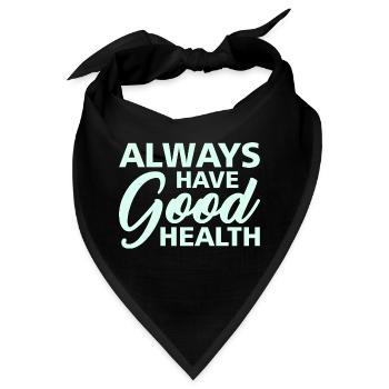 Good Health - Bandana - Schwarz - Vorne