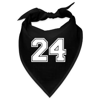 24 - Bandana - Schwarz - Vorne