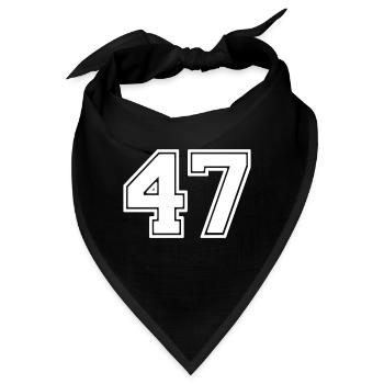47 - Bandana - Schwarz - Vorne