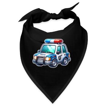 Polizei - Bandana - Schwarz - Vorne