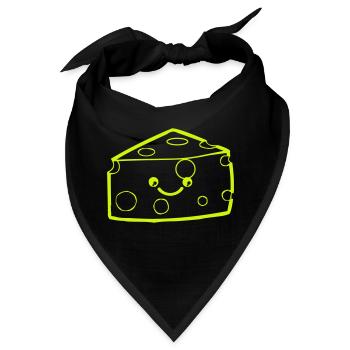 Cheese Smile - Bandana - Schwarz - Vorne