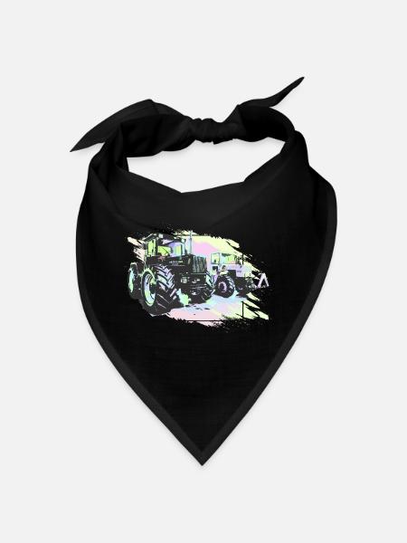Klassische MB-trac Traktoren - Bandana - Schwarz - Vorne