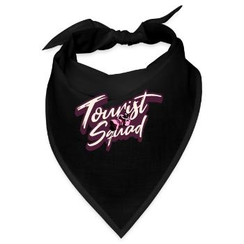 Tourist Squad Picture Photographer Vacation - Bandana - Schwarz - Vorne
