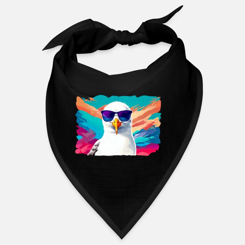 Lustige Möwe mit Sonnenbrille Bandana