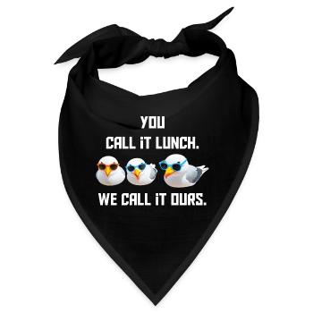 Du nennst es Mahlzeit - Wir nennen es Unser - Bandana - Schwarz - Vorne