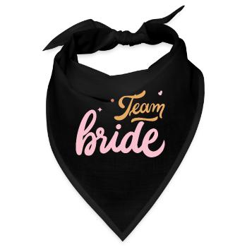 Junggesellenabschied Braut Dusche Team Braut Zu Werden - Bandana - Schwarz - Vorne