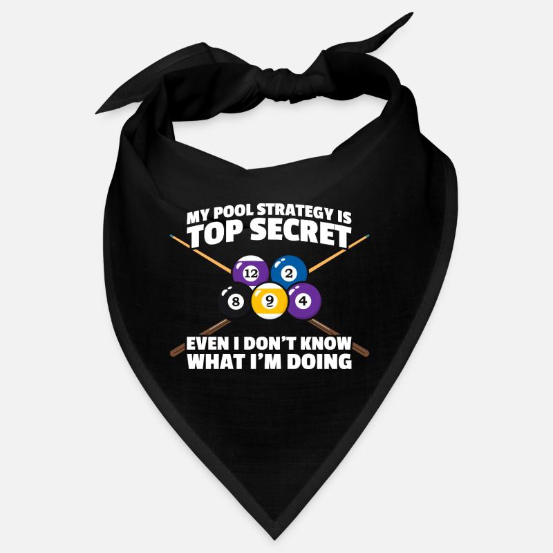 My pool strategy lustiges Billard Billardspieler Bandana