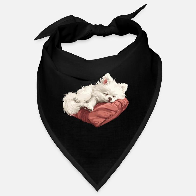 Chiot Spitz endormi Bandana