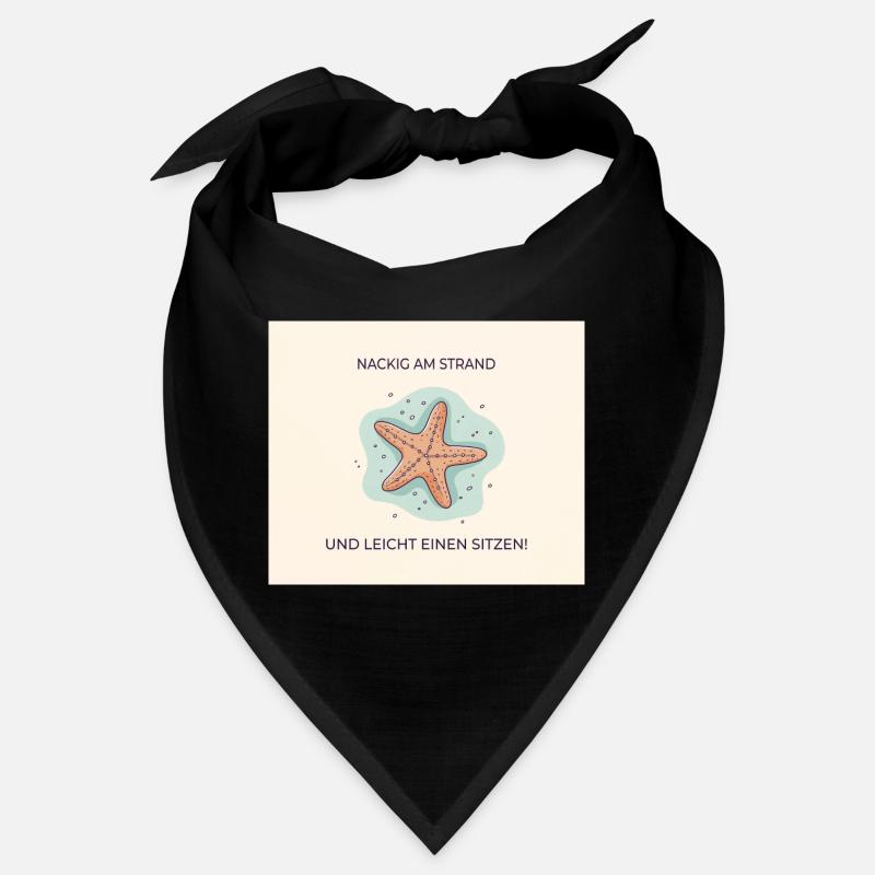 Nus sur la plage – Drôle d’expression étoile de mer Bandana