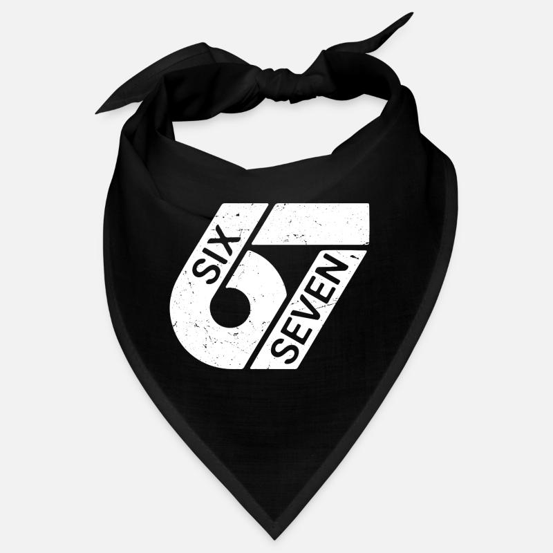 Six Seven Meme - Bandana - Schwarz