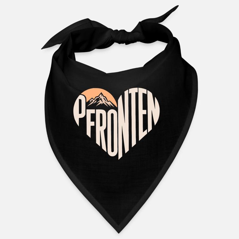 Pfronten Herz mit Sonne und Berg Bandana