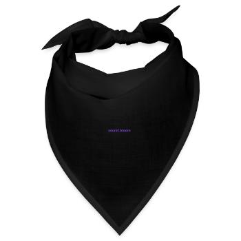 Geheime Blüte - Bandana - Schwarz - Vorne