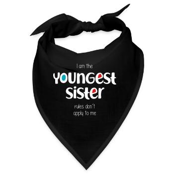 jüngste Schwester - Bandana - Schwarz - Vorne