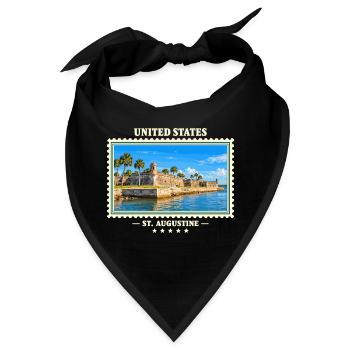 Vereinigte Staaten St. Augustine Vintage Reisemark - Bandana - Schwarz - Vorne